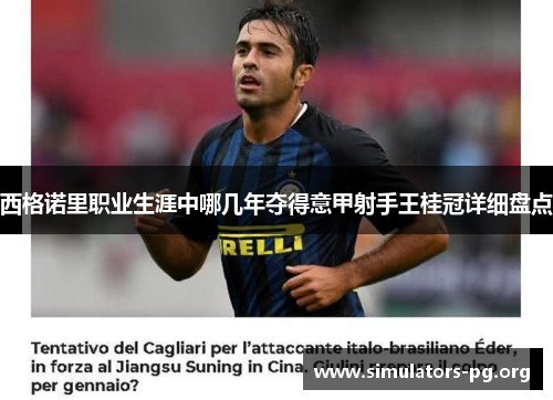 西格诺里职业生涯中哪几年夺得意甲射手王桂冠详细盘点